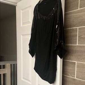 Elegant Black Sequin Women's Top